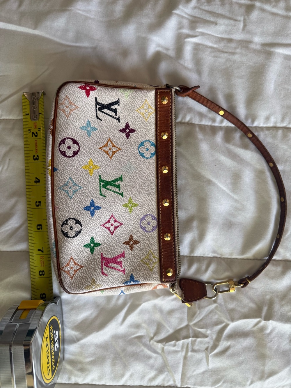 Louis Vuitton White Multicolor Pochette
